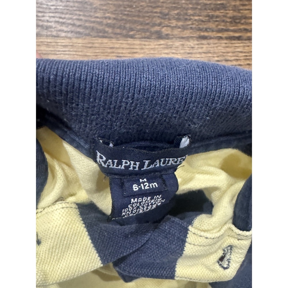 Ralph Lauren Stripped Baby Boy  Romper Size 6-12 Months - Picture 3 of 3